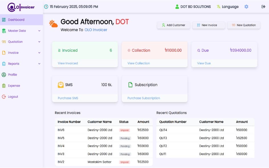 Complete control of your business now on one screen